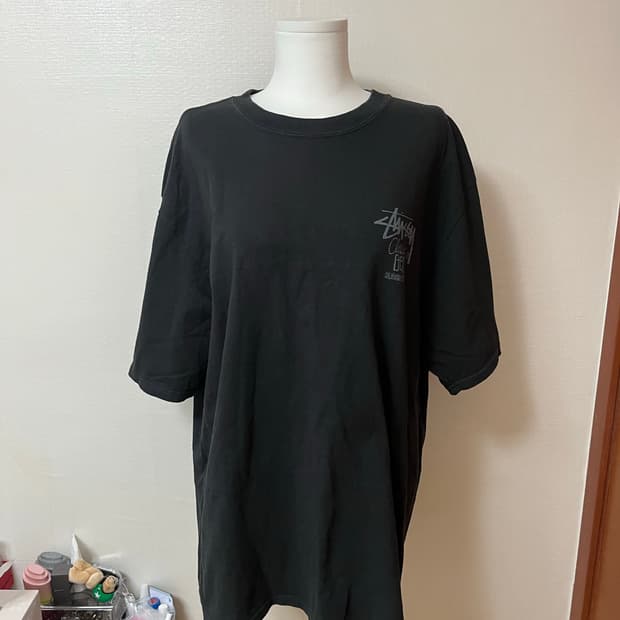 스투시 피그먼트 다이드 클래식 기아 티셔츠 블랙