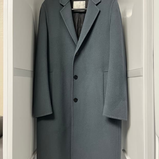 타임옴므 스모크블루 핸드메이드 코트 95사이즈