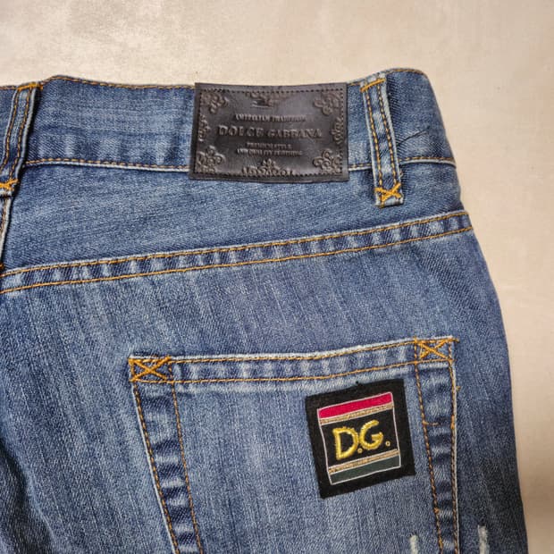 [46]돌체앤가바나 D.G. 패치 청바지