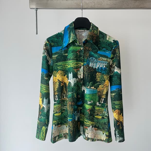 vintage butterfly collar shirt