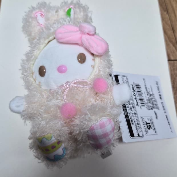 레어템 산리오 핑크레빗 갸루 인형 키링