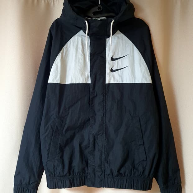 (상태최상) 나이키 더블 스우시 우븐 바람막이 자켓 95