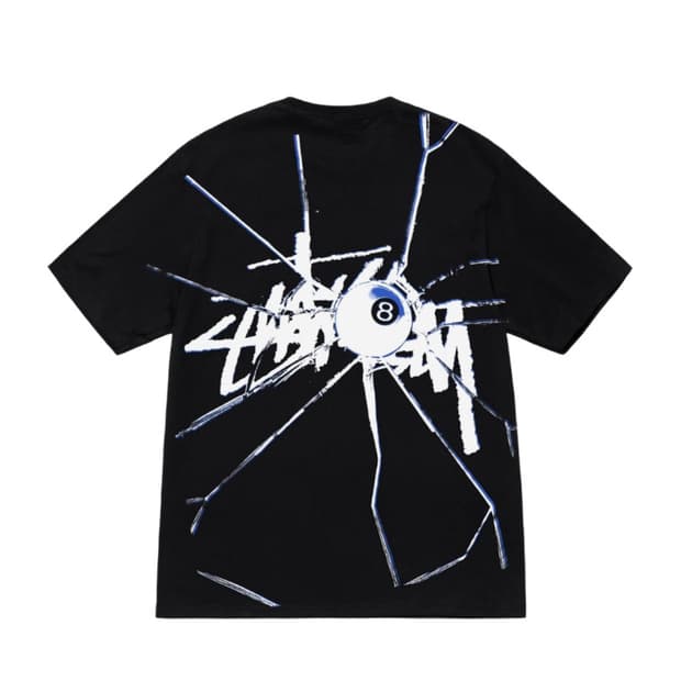 스투시 쉐터드 반팔 S