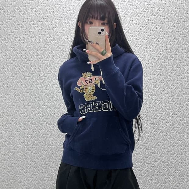 폴로 랄프로렌 엠브로이드 스트릿 펑크 타이거 후드티 S C10671