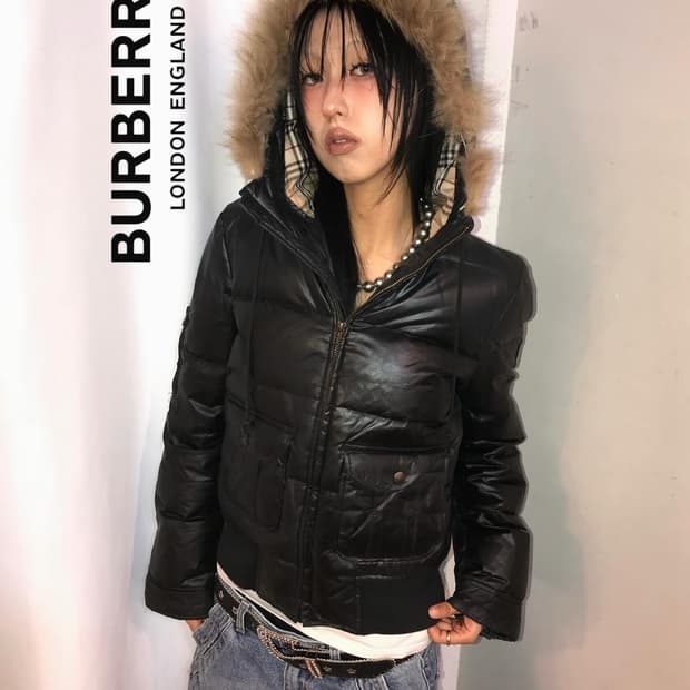 Burberry Nova Check Fur Padded JK