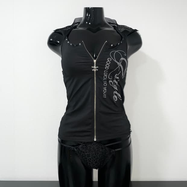 Skull Mesh Halter top