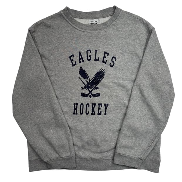 와일드동키 이글스 프린팅 그레이 스웻셔츠 L