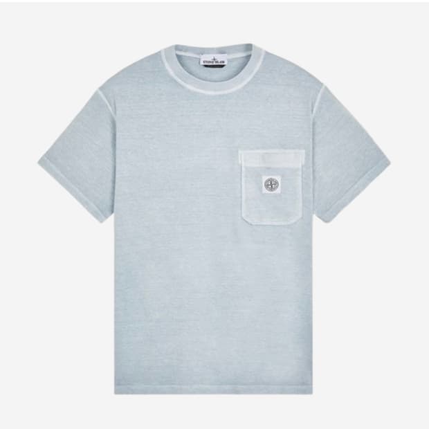 (새제품)스톤아일랜드 숏슬리브 오가닉 코튼 티셔츠(XL) - 24SS