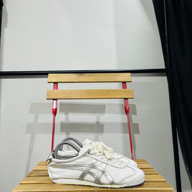 235) 오니츠카타이거 운동화 여성 여자 신발 멕시코66 화이트 실버