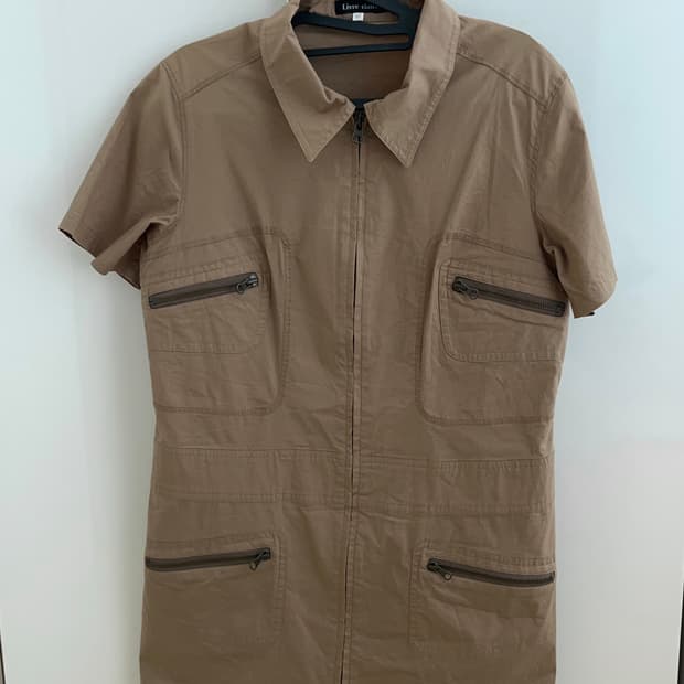 빈티지) 사파리st 투웨이 원피스