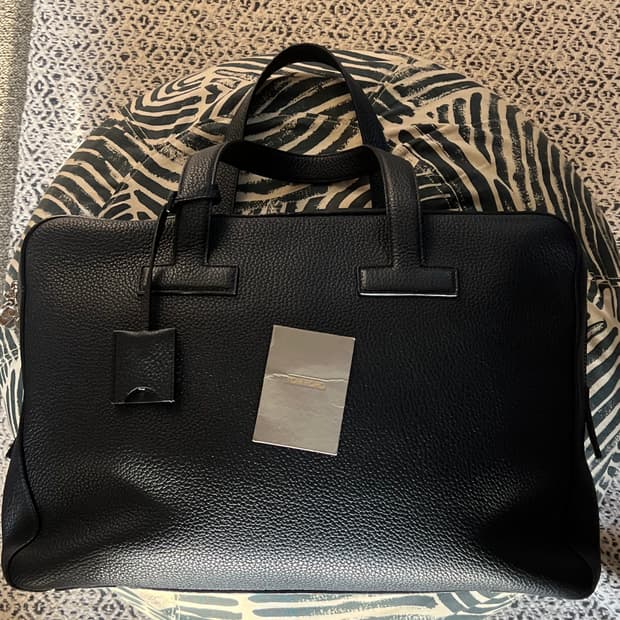 톰포드 브리프 케이스 레더 네이비 