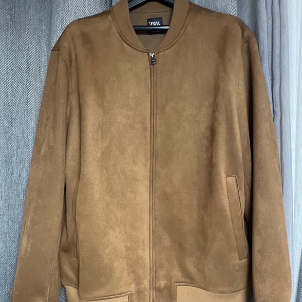 ZARA 비건 스웨이드 레더 자켓
