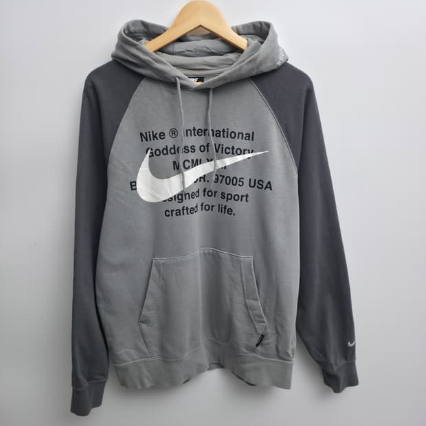 [L] 나이키 인터내셔널 후드티 그레이