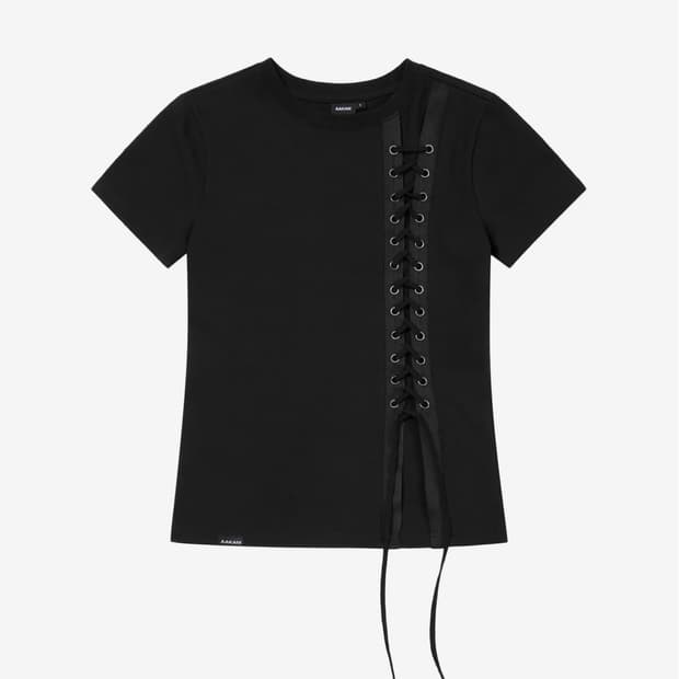 아캄 Eyelet Corset Half Top