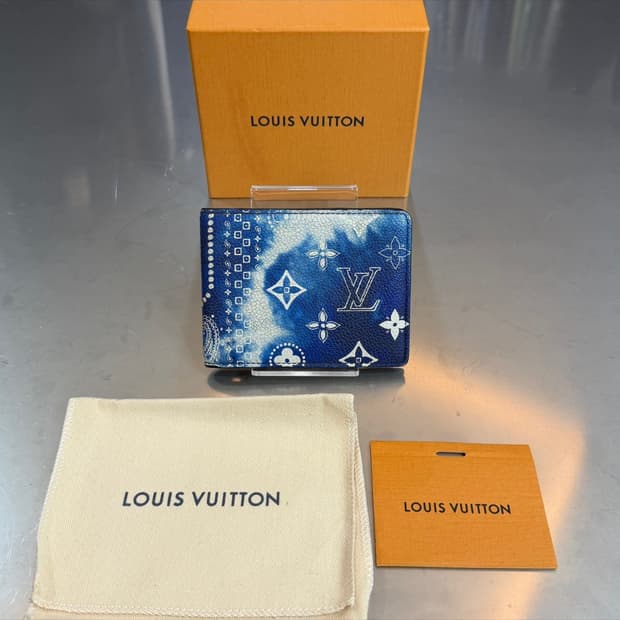[리오브전포점] 루이비통 반다나 모노그램 블루 반지갑