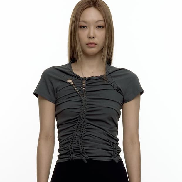 카시코 브레이디드 티 차콜