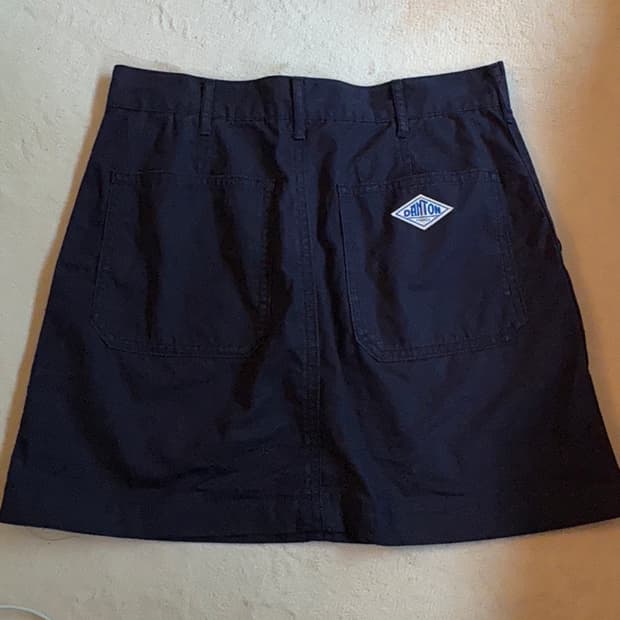 DANTON 단톤 네이비 면 스커트