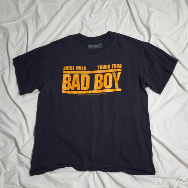 주스월드x영떡 BAD BOY 굿즈 티셔츠