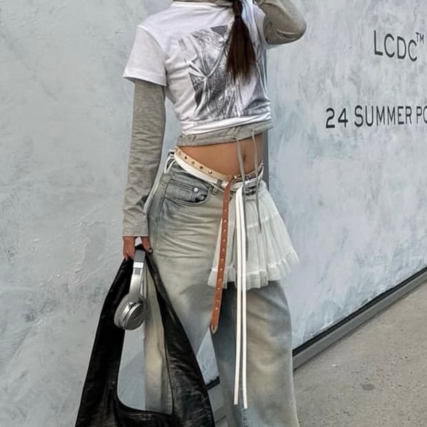 엘씨디씨 LCDC TM 벨트스트랩 숄더백 블랙