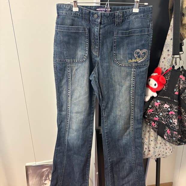 카모메산장 바지 부츠컷팬츠 빈티지