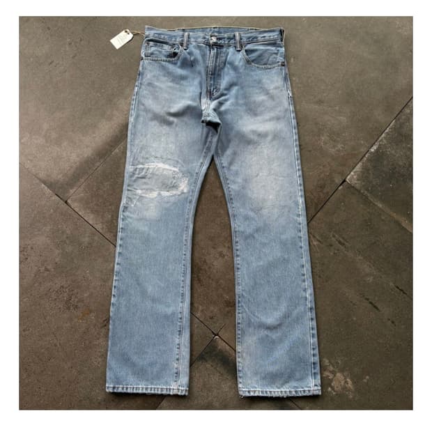 (35) Levi's Repaired 517 Bootcut Denim