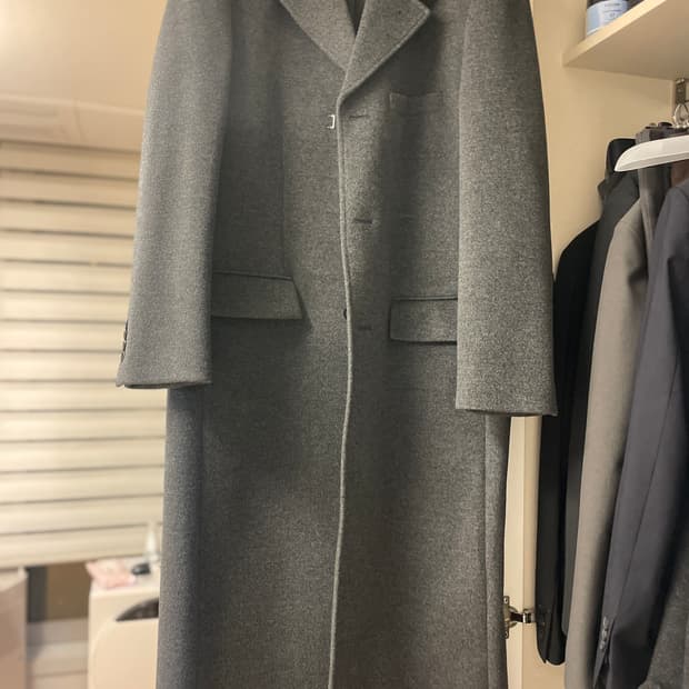 25fw 던스트 3버튼 차콜 코트 L