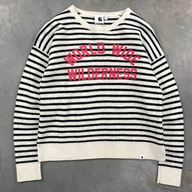 칼하트 스펠아웃 스트라이프 니트