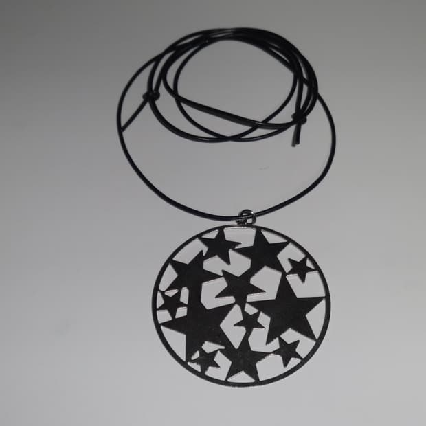 실버 별 볼드 목걸이