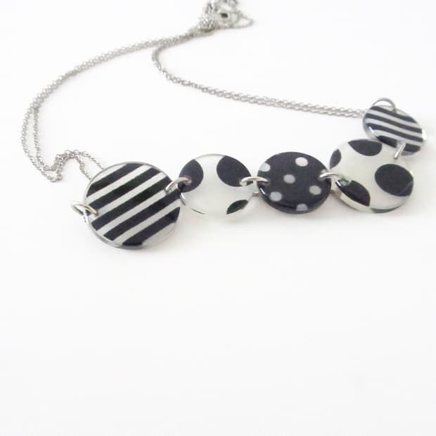 sunaokuwahara pattern mix necklace