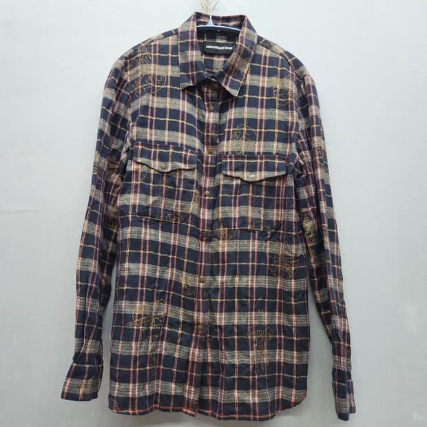 쟈딕앤볼테르 금장 빈티지 디테일 투포켓 셔츠 S(M)