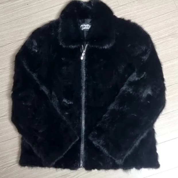 진 컬렉션 블랙 밍크 퍼 자켓(91-98-160)