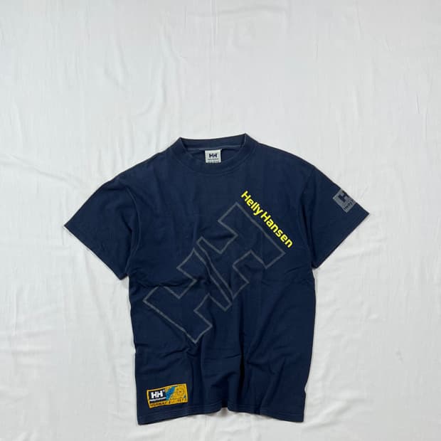 90‘s 헬리한센 helly hansen hh 로고 반팔티