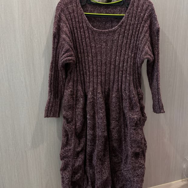 모리걸 스타일 빈티지 니트 원피스