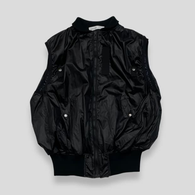 사카이 럭 Sacai luck 나일론 베스트 자켓 블랙