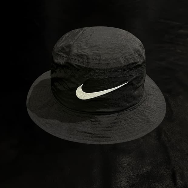 나이키X스투시 블랙 버킷햇