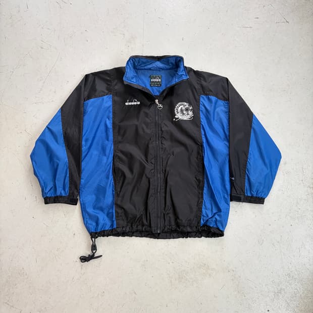 디아도라 빈티지 나일론 트랙 집업 자켓 M