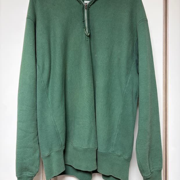 [3] A.presse 아프레쎄 하프집업 스웻셔츠 그린