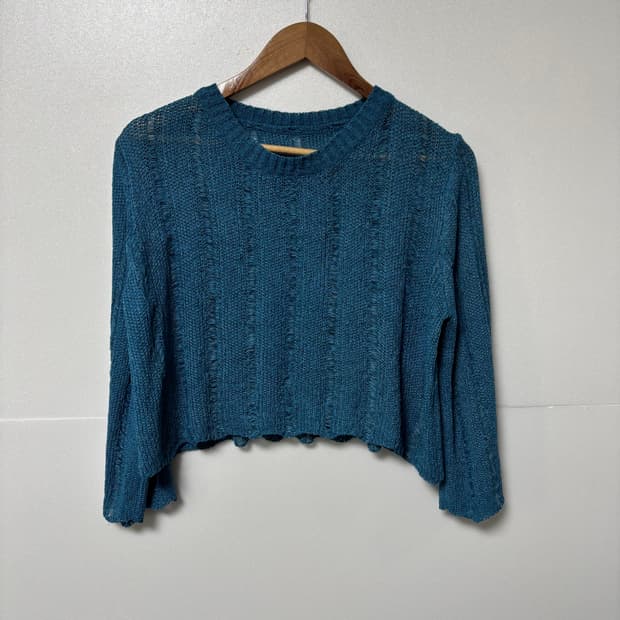 펀칭 니트 슬리브