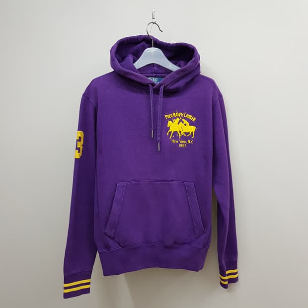 폴로 랄프로렌 빅로고 기모 후드티 S사이즈
