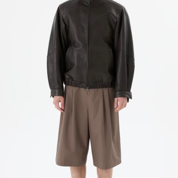 아모멘토 램스킨 블루종 M