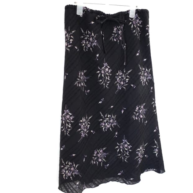 빈티지 플라워 a라인 스커트