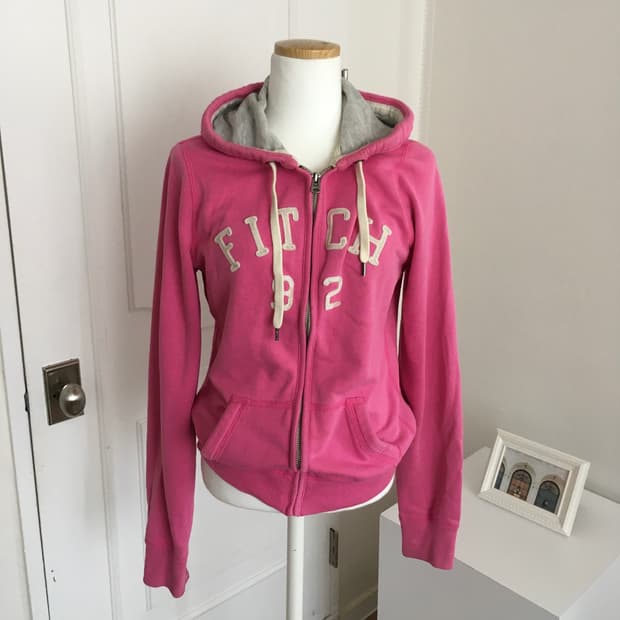 아베크롬비 y2k 핑크 후드집업
