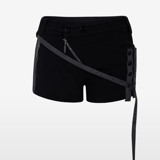 플리즈노팔로우 tana button shorts 숏팬츠 블랙