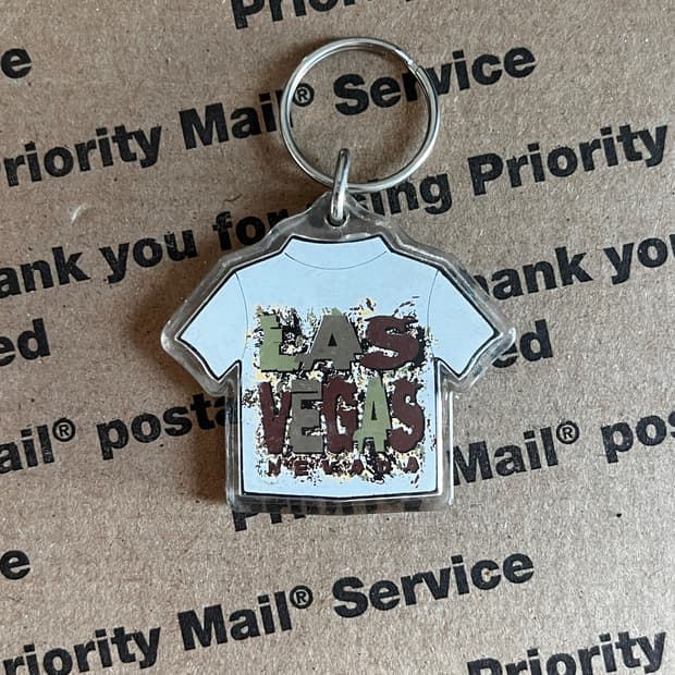 90s vtg Las Vegas T-shirt Keyring
