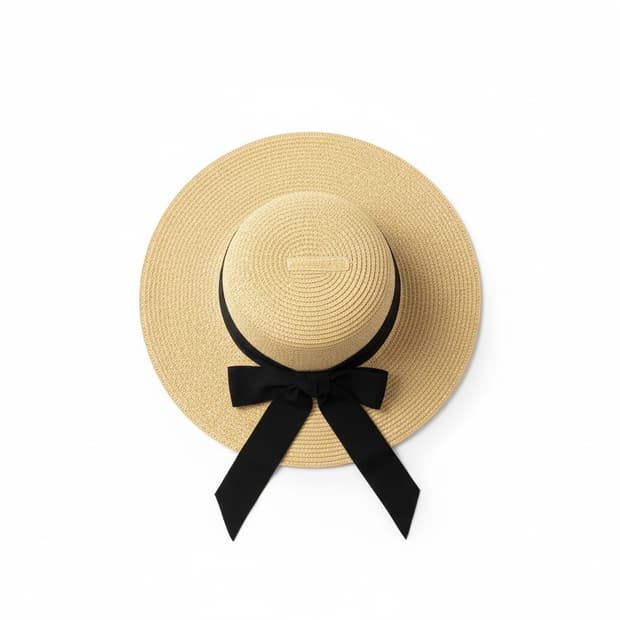 헬렌카민스키 리본 밀짚모자