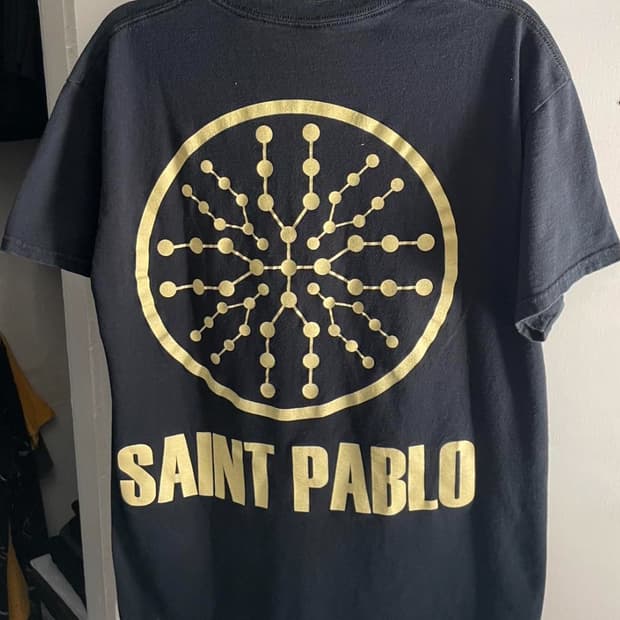 Gildan 카니예웨스트 투어 머천다이즈 티셔츠 L