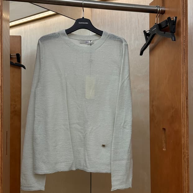 듀엘 베이직 라운드 니트 풀오버 - 민트