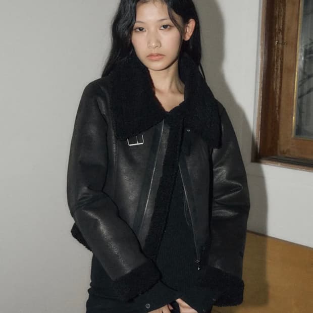 헬레네파리스 피티드 무스탕 (새상품 텍o)