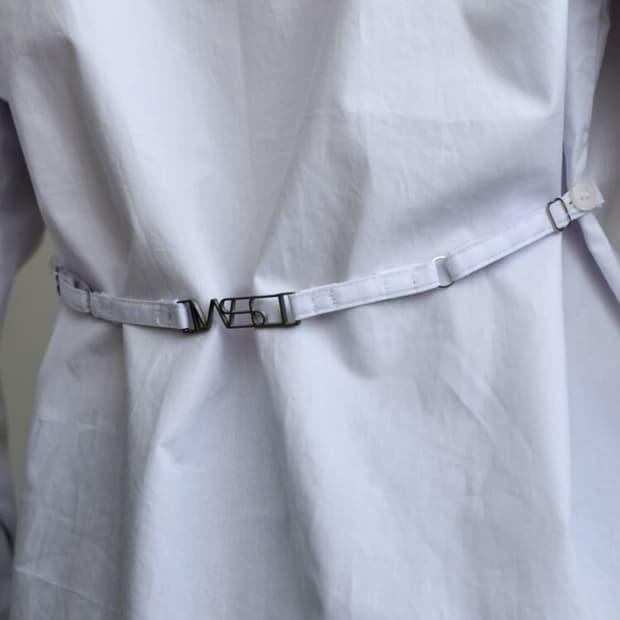 Wsc archive classic belted shirt 클래식 벨티드