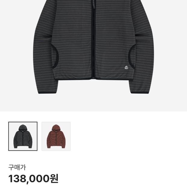 코이세이오 스트라이프 플리스 집업 차콜 구해요
